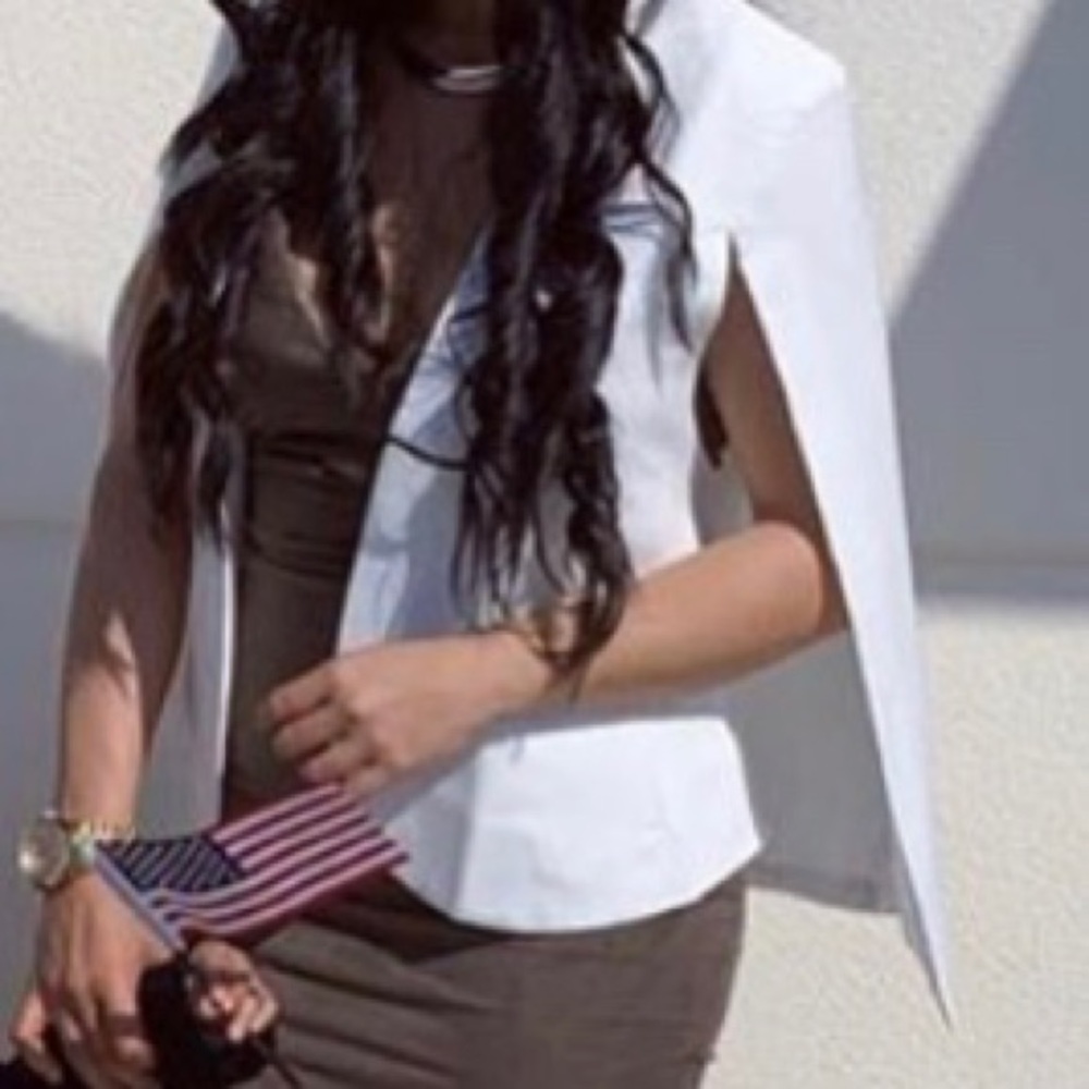 White Cape blazer